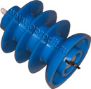 Solid pig SKT-3D1M-114 for launching through three-way ball valves for pipelines DN 100 mm