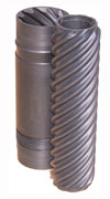 Caprolon stator and rotor for multi-thread screw engine