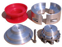 Mold for pouring polyurethane cuff