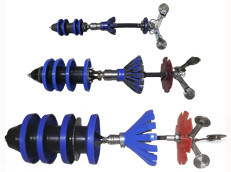 Electronic calipers PVM are manufactured by APRODIT LLC since 2006.
Such in-line tools are also called: electronic in-line caliper meters, multichannel caliper, in-line geometric caliper or simply caliper.
Electronic calipers are used for initial inspection of pipelines. They determine the most critical bore in a given pipeline. Also all narrowings in the pipeline can be detected, visualized and measured.
It is important before carrying out in-line inspection by magnetic (MFL, TFI) or ultrasonic (UT) in-line inspection tools. Because MFL, TFI, UT, EMAT, etc. tools all have some limited passability.
In other words they can stuck in a pipeline if it was not checked previously by a caliper.
All PVM calipers are equipped with a navigation modulus. Therefore, after PVM run through a pipeline, it is possible to re-construct its trajectory from the launching chamber to the receiving chamber.
This process is called xyz-mapping. As a result, we get a GPS trajectory in the form of a kml-file for import into geographic information systems (GIS). An example of a free GIS is Google Earth.