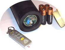 PNT-04 with remote control and AA batteries