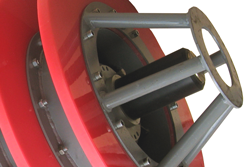 PNT transmitter protected by bar cage