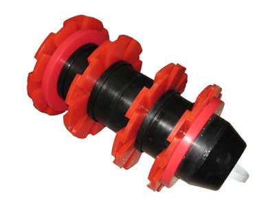 Scraper SKT-300-350 for cleaning telescopic pipelines welded from pipes DN 300 and 350 mm
